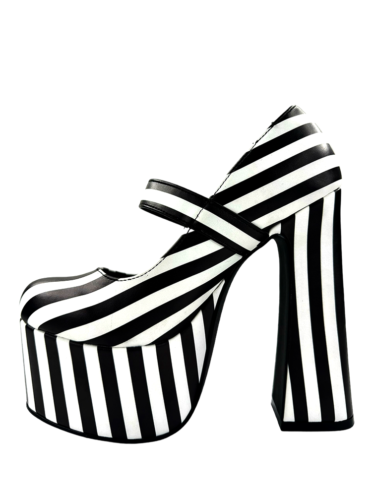 WIDOW STRIPE - BLACK/WHITE