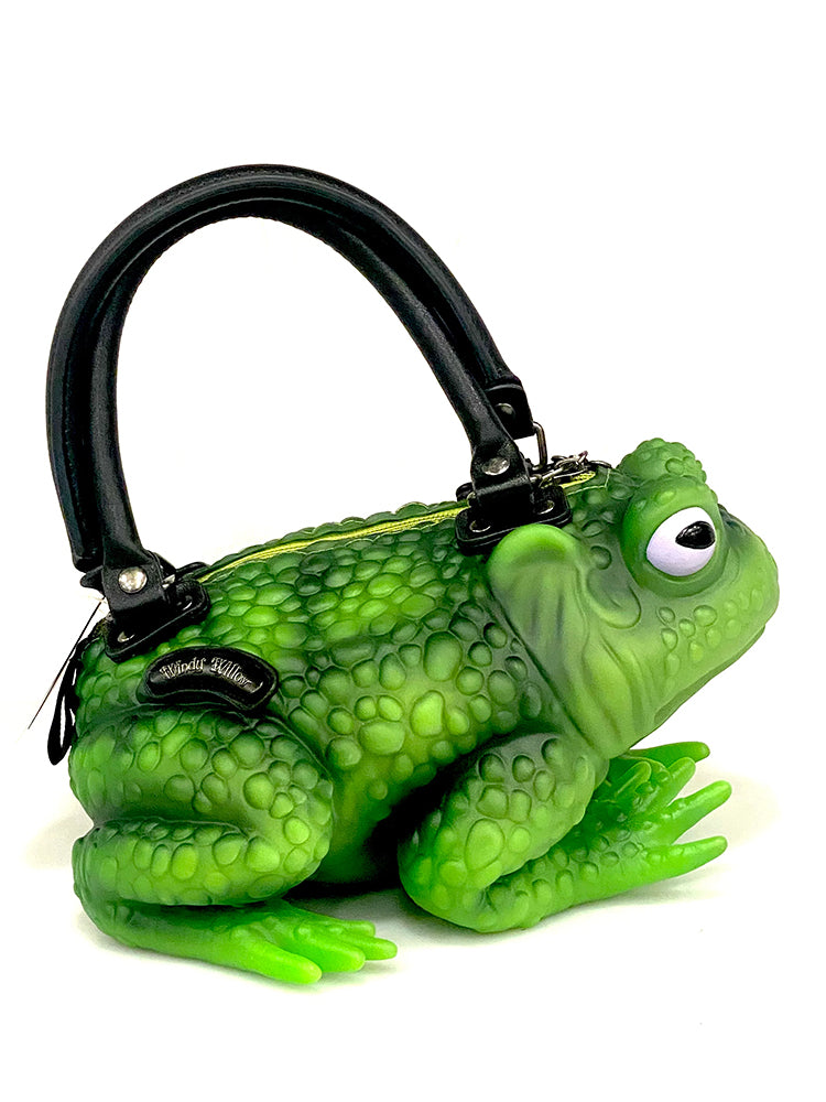 TOAD PURSE - GREEN/LILAC