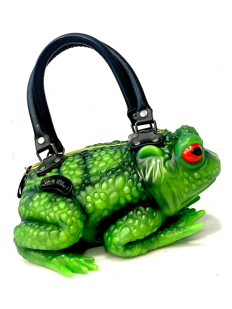 TOAD PURSE - GREEN/RED