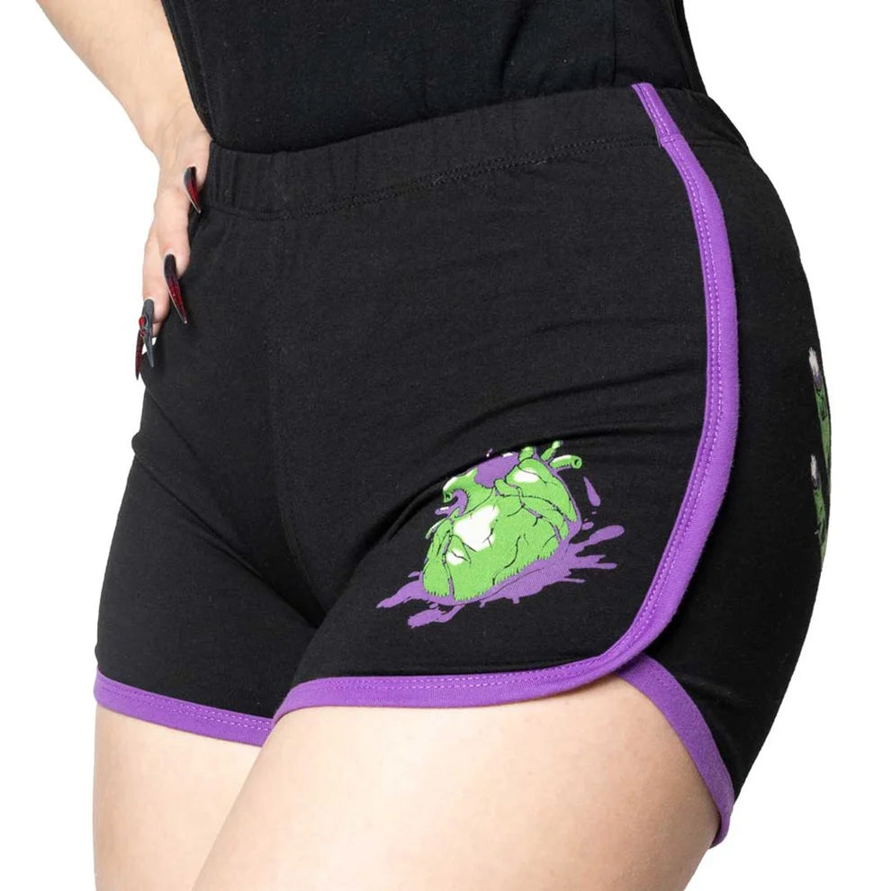 ZOMBIE HAND WOMENS BOOTY SHORTS