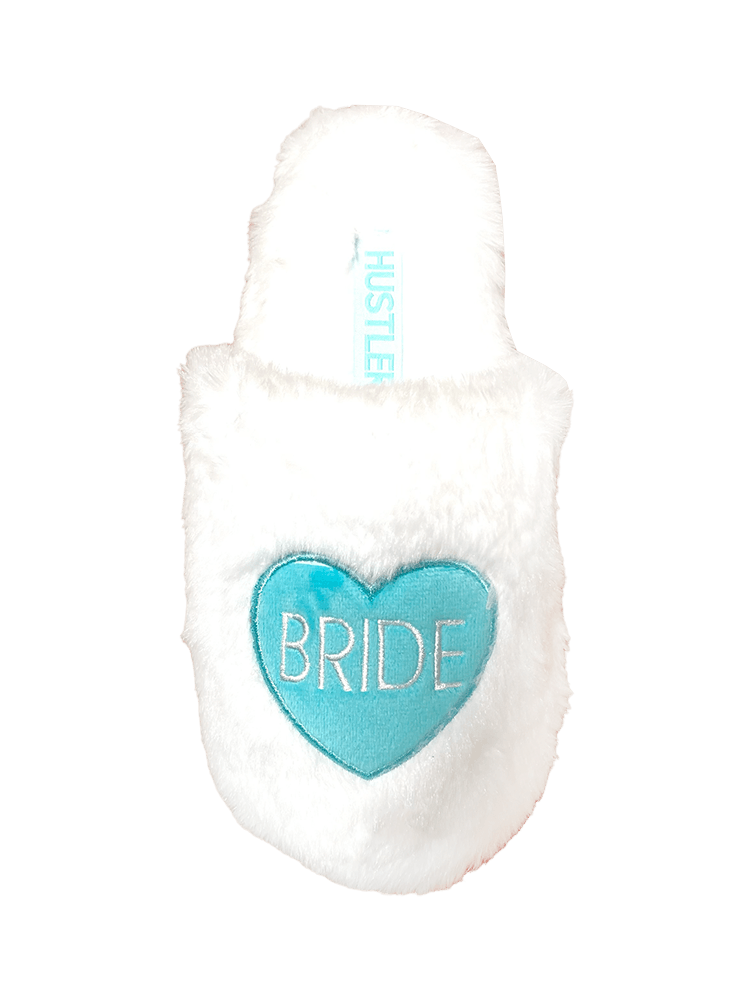 HEART BRIDE SLIPPER - WHITE/BLUE - Y R U