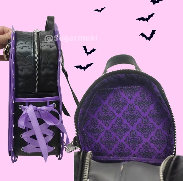 COFFIN ITA BAG - BLACK/PURPLE
