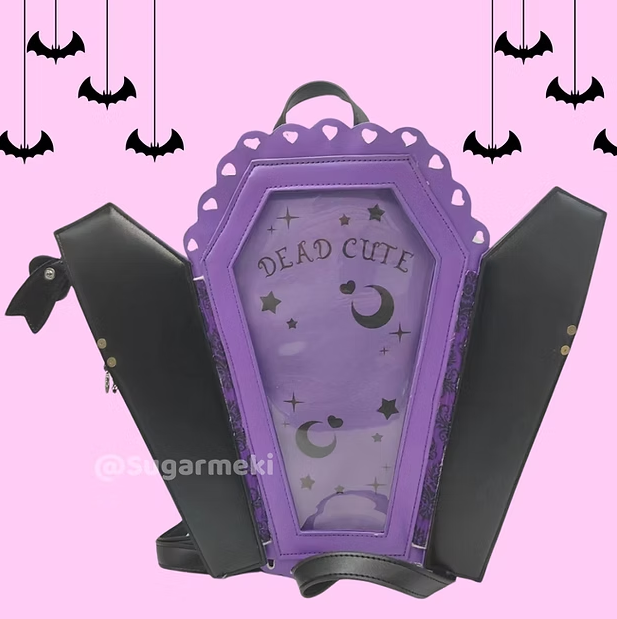 COFFIN ITA BAG - BLACK/PURPLE