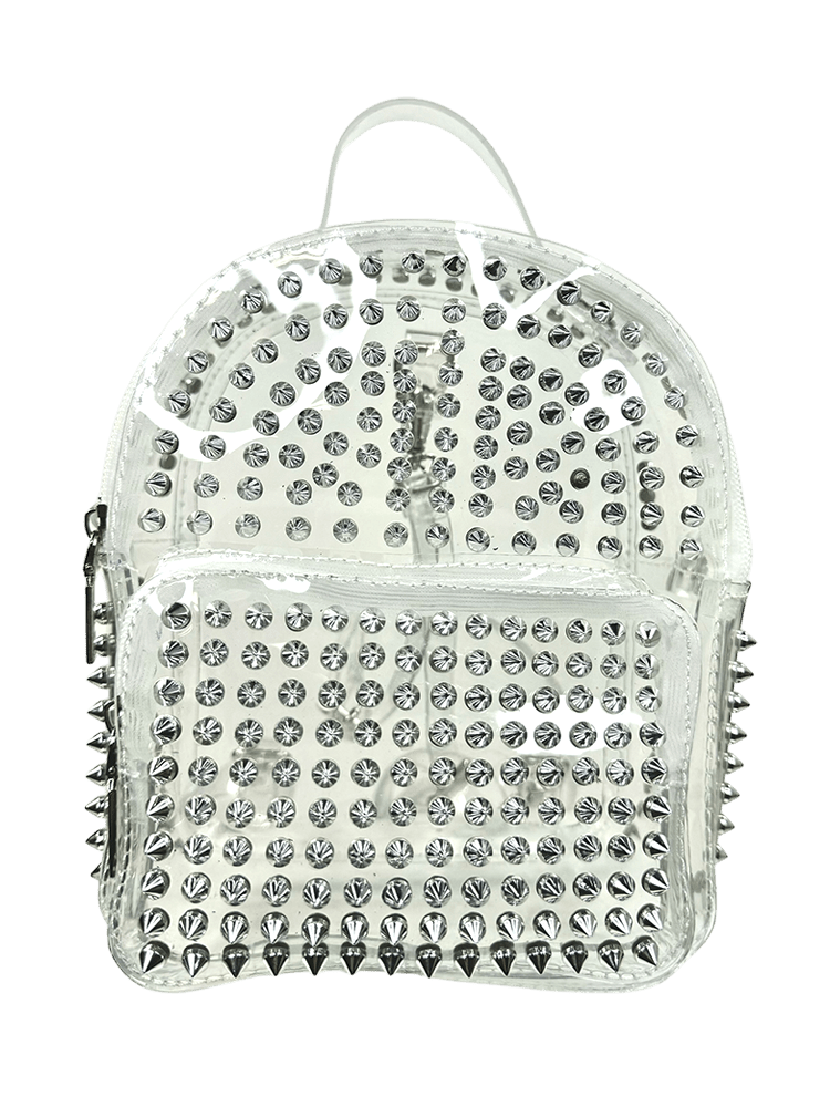 SPIKED CLEAR BACKPACK