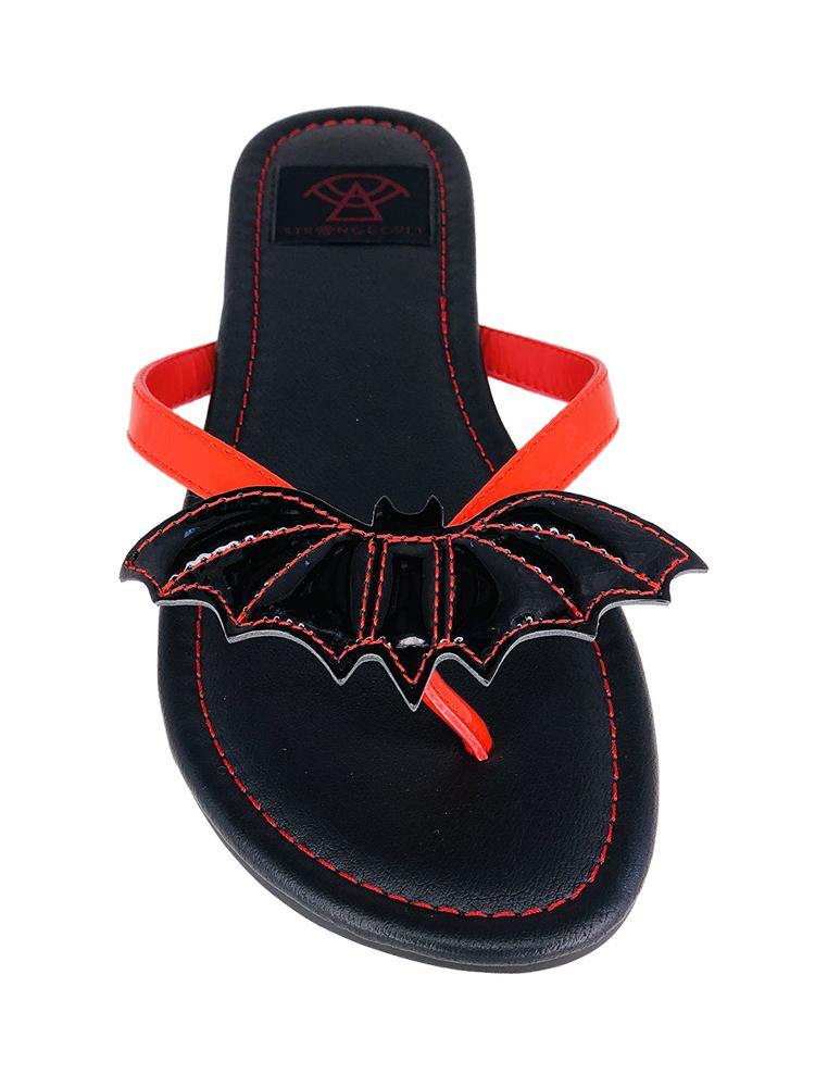 Betty Bat Sandal Red/black — strangecvlt
