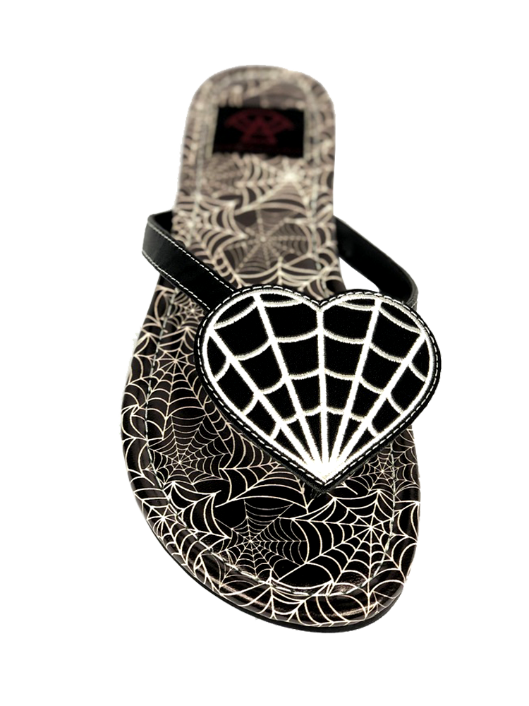 Betty Web Heart Black — strangecvlt
