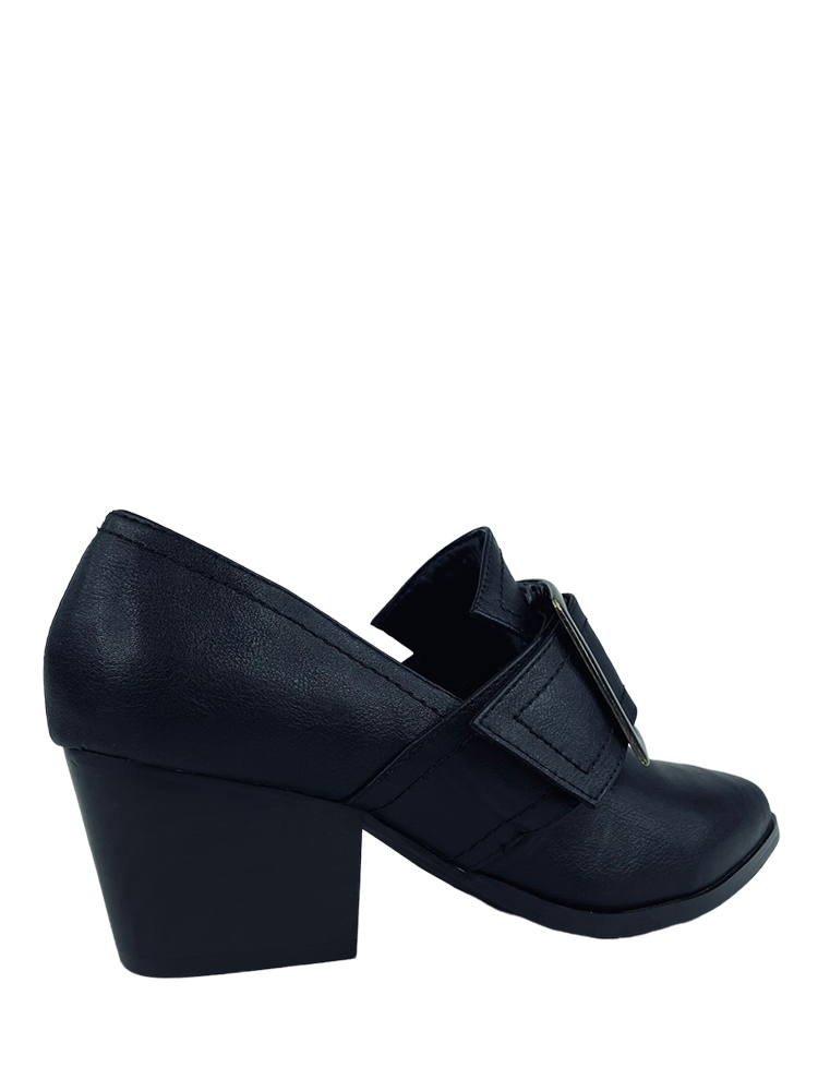 GRIMM HEEL - BLACK/BRASS