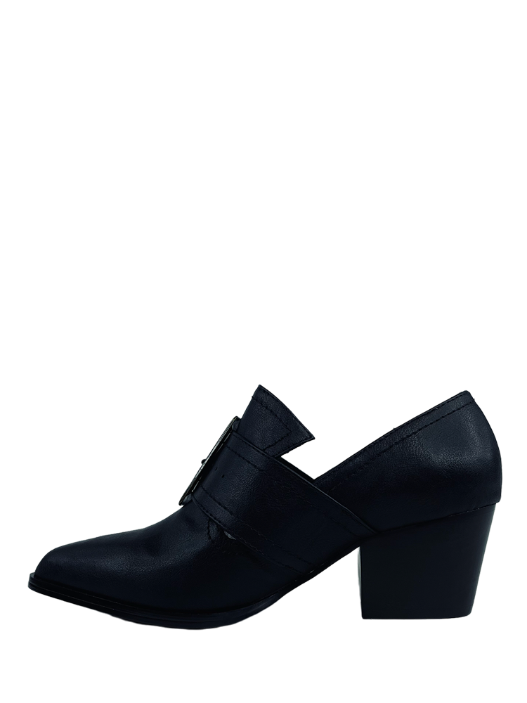 GRIMM HEEL - BLACK/BRASS