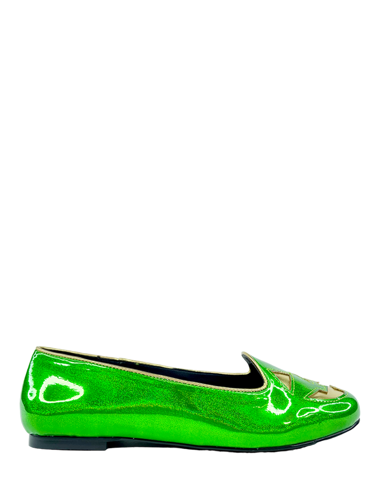 LYDIA JACK - GREEN GLITTER/GOLD