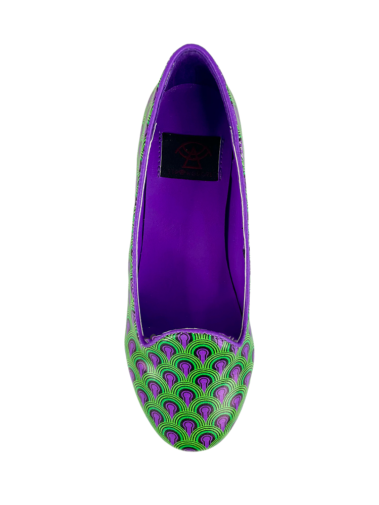 NEW ROOM 237 FLAT - GREEN/PURPLE MULTI