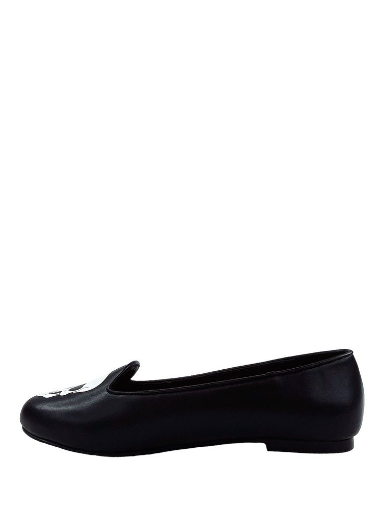 LYDIA SKULL FLAT - BLACK