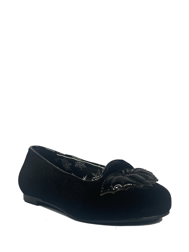 KIDS Lydia Flat Bat Black Velvet — strangecvlt